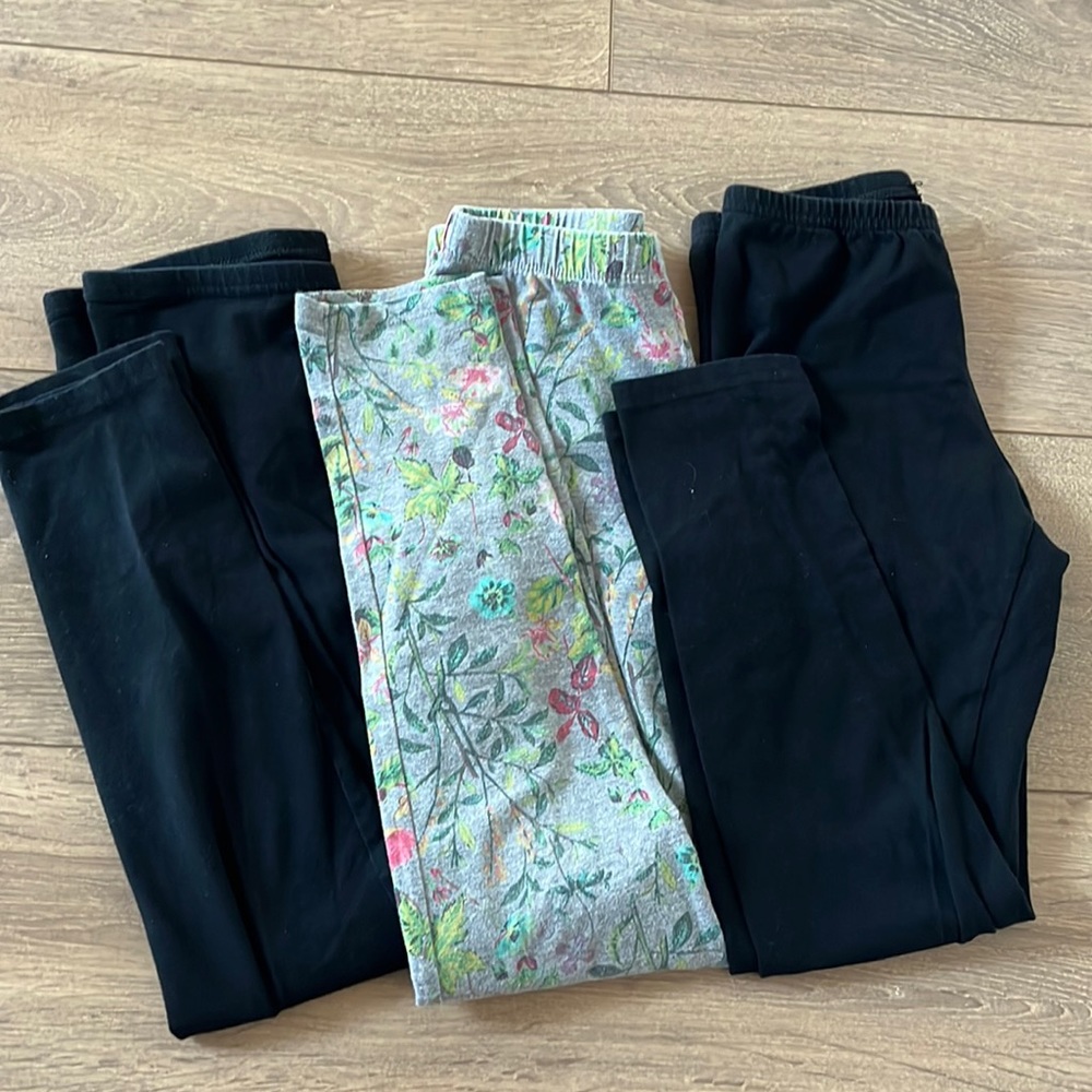 BOGO Lot of 3 leggings girls size 10 or 10/12